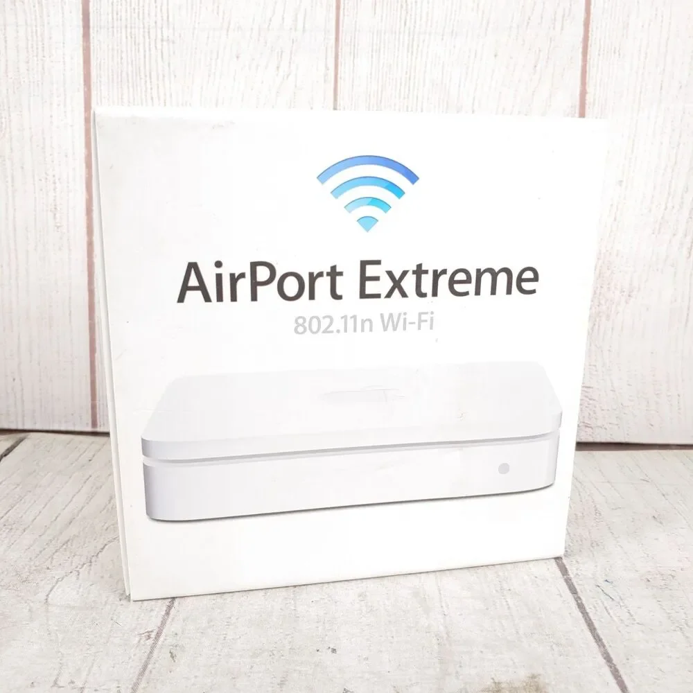 Apple AirPort Extreme Base Station A1408 802.11n Dual Band WiFi Router TESTED